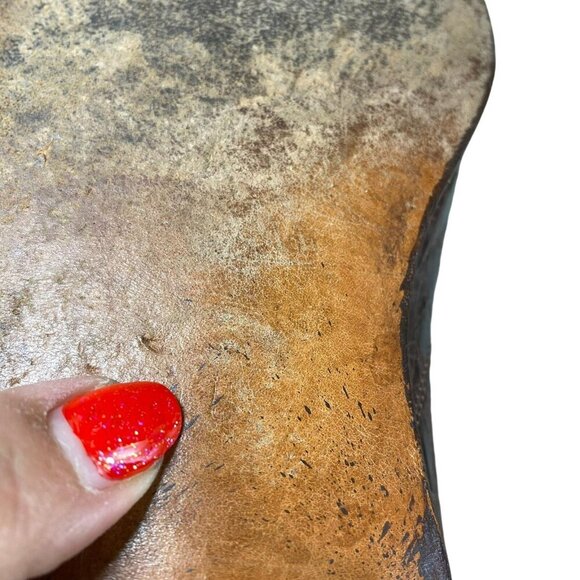 Celine Brown Vintage Oxford Shoes Python Stamped Size 7 - Picture 10 of 12